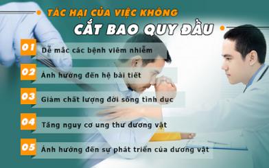 Cảnh báo những tác hại không cắt bao quy đầu ở nam giới 