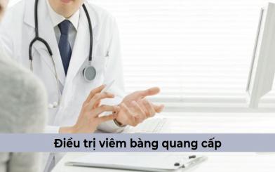 Điều trị viêm bàng quang cấp sao cho hiệu quả