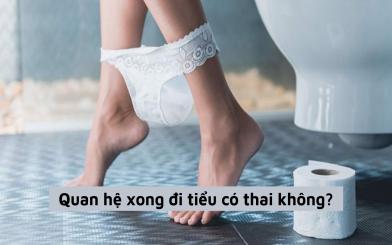 Chị em cần biết liệu quan hệ xong đi tiểu có thai không?