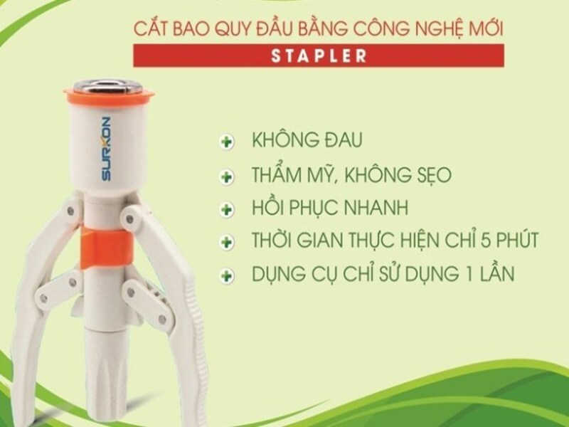 Cắt bao quy đầu bằng máy surkon